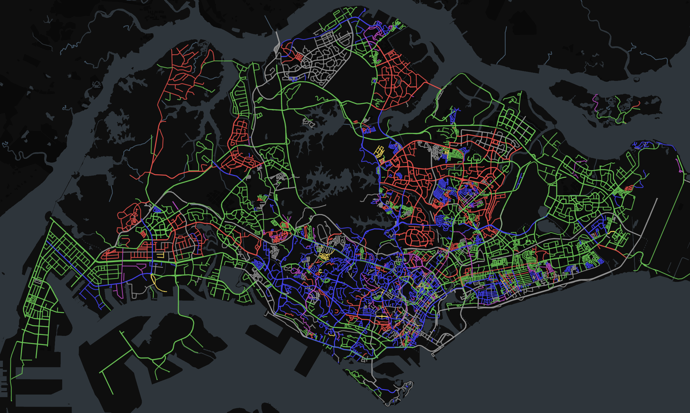 A linguistic street map of Singapore